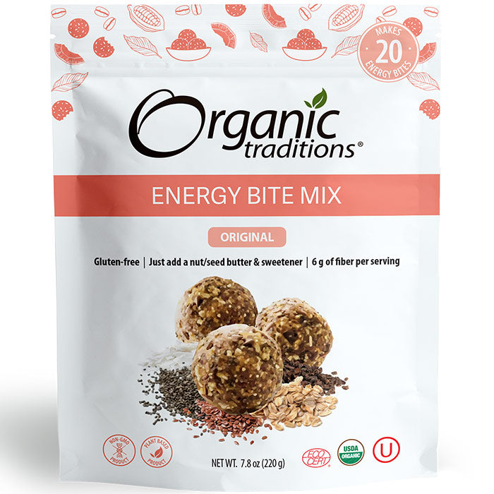 Organic Energy Bite Mix, Original, 7.8 oz (220 g), Organic Traditions