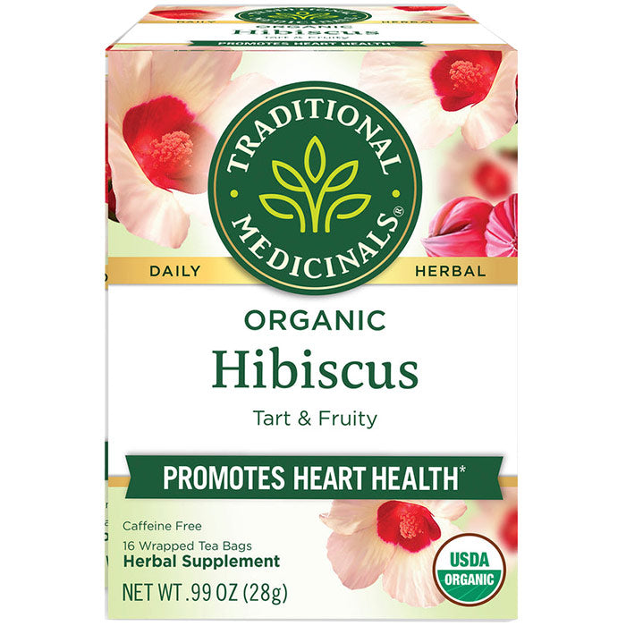 Organic Hibiscus Tea, 16 Tea Bags, Traditional Medicinals Teas