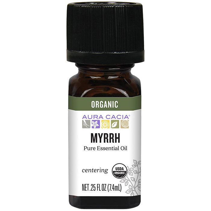 Organic Myrrh Essential Oil, 0.25 oz, Aura Cacia