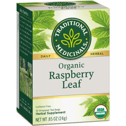 Organic Raspberry Leaf Tea, 16 Tea Bags, Traditional Medicinals Teas