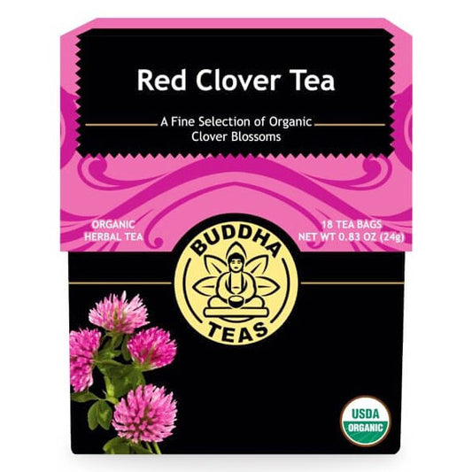 Organic Red Clover Tea, 18 Tea Bags, Buddha Teas