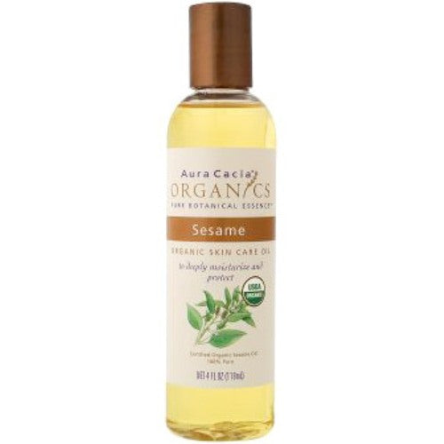 Organic Skin Care Oil Sesame Oil 4 fl oz from Aura Cacia