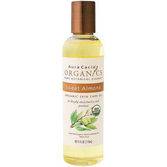 Organic Skin Care Oil Sweet Almond Oil 4 fl oz from Aura Cacia