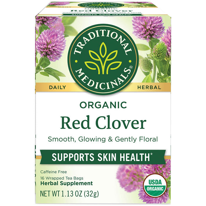 Organic Red Clover Tea, 16 Tea Bags, Traditional Medicinals Teas