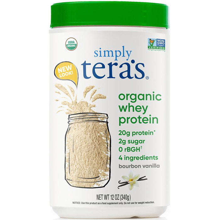 Organic Whey Protein - Bourbon Vanilla, 12 oz, Simply Tera's