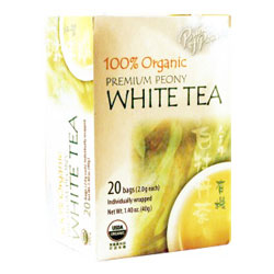 Organic Peony White Tea, 20 Tea Bags, Prince of Peace