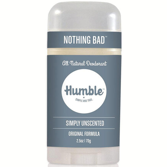 Original Formula Natural Deodorant, Simply Unscented, 2.5 oz, Humble Brands