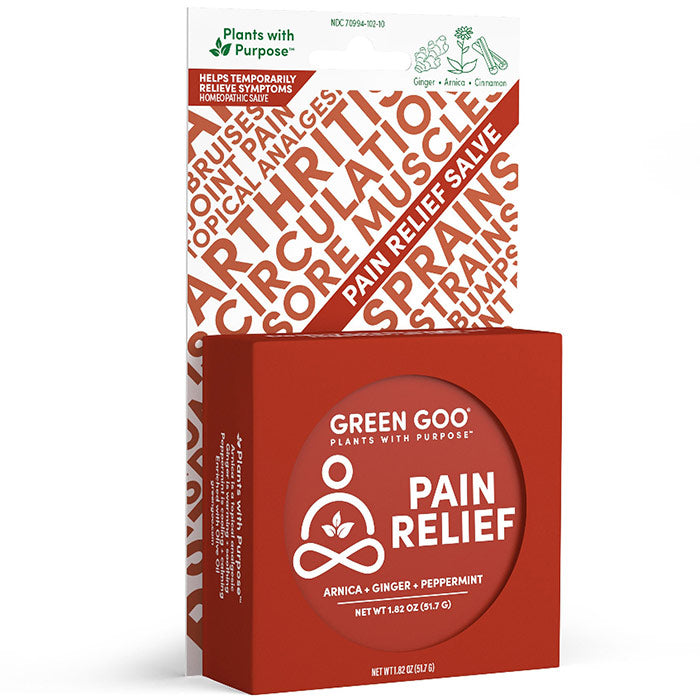 Pain Relief Salve, 1.82 oz Tin, Green Goo