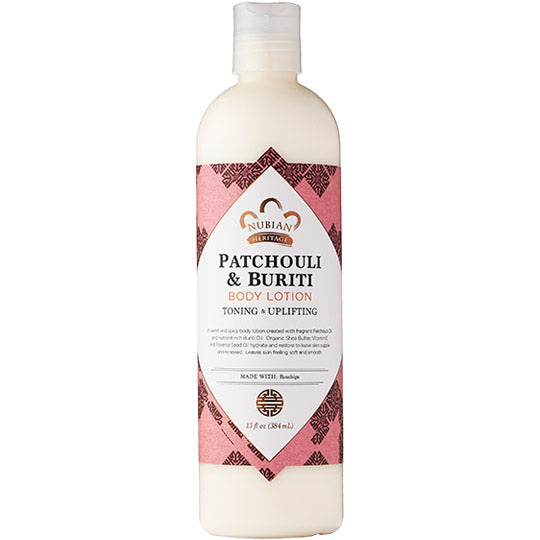 Patchouli & Buriti Body Lotion, 13 oz, Nubian Heritage