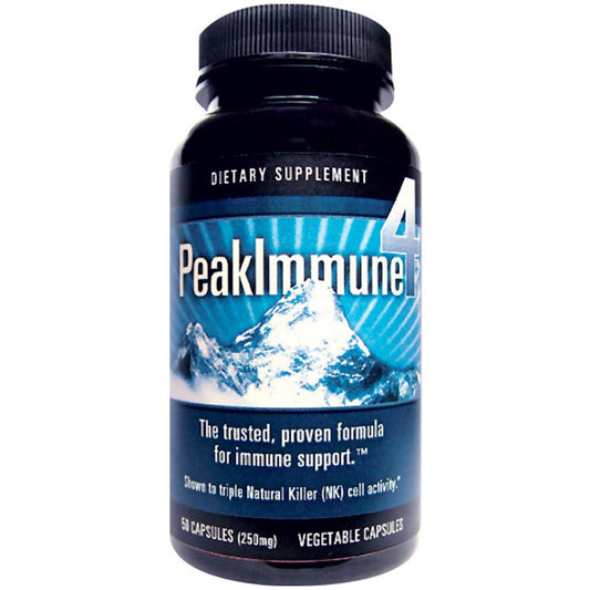 Peak Immune 4, PeakImmune Formula, 50 Vegetarian Capsules, Daiwa Health Development