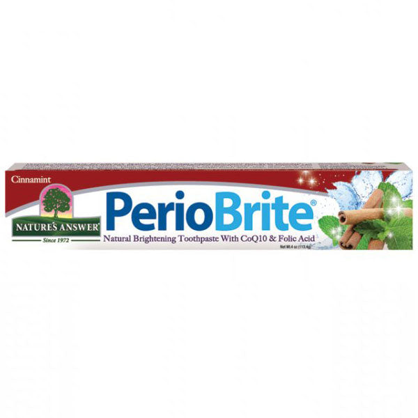 PerioBrite Toothpaste Cinnamint, All Natural, 4 oz, Nature's Answer