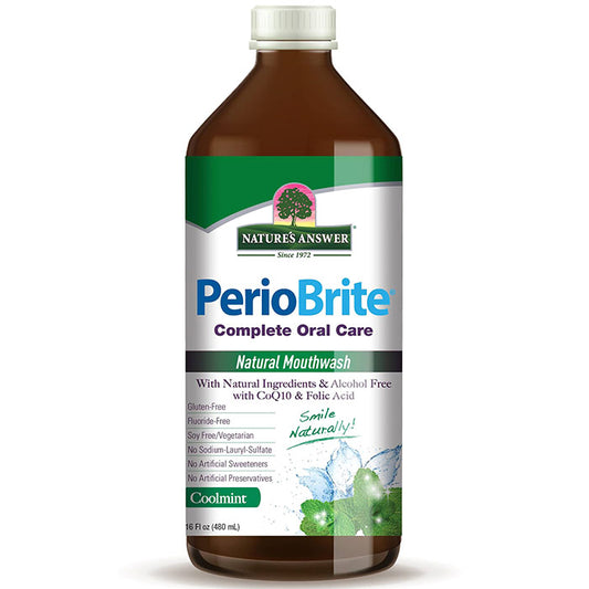 PerioBrite Natural Mouthwash - Coolmint, 16 oz, Nature's Answer