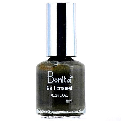 Bonita Petite Nail Enamel - Gray, Mini Nail Polish, 0.28 oz (8 ml), Bonita Cosmetics