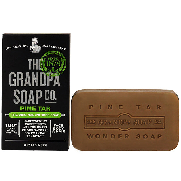 Pine Tar Soap Medium Size, 3.25 oz, Grandpa's Brands