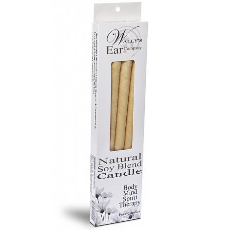 Plain Soy Blend Hollow Ear Candles, 4 pk, Wally's Natural Products