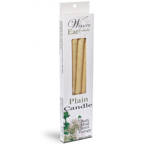 Plain Paraffin Hollow Ear Candles, 4 pk, Wally's Natural Products