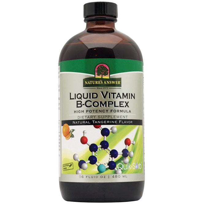 Liquid Vitamin-B Complex , High Potency Formula, 16 oz, Nature's Answer