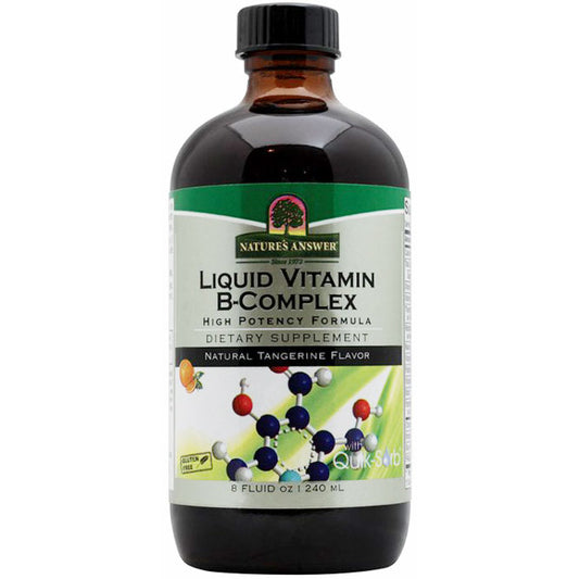 Liquid Vitamin-B Complex , High Potency Formula, 8 oz, Nature's Answer