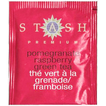 Premium Pomegranate Raspberry Green Tea with Matcha, 18 Tea Bags, Stash ...