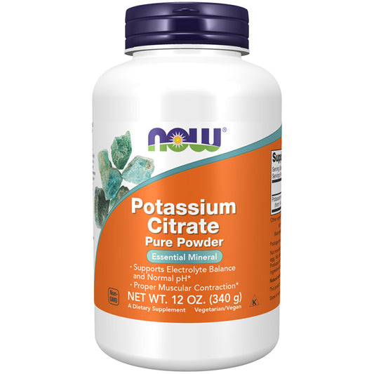 Potassium Citrate Pure Powder, 12 oz (340 g), NOW Foods