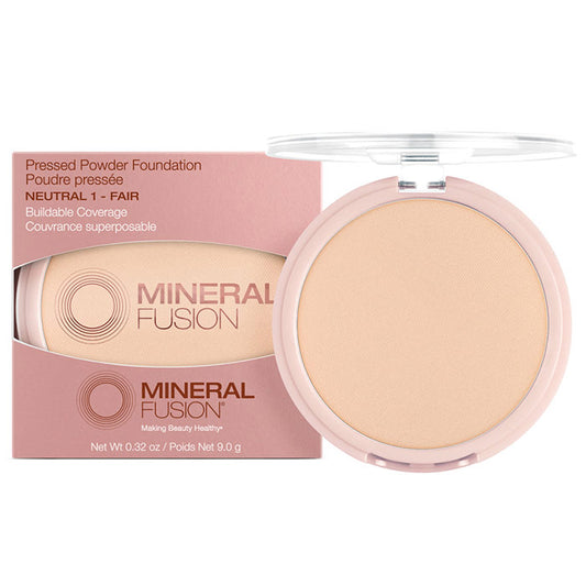 Pressed Powder Foundation - Neutral 1 - Fair, 0.32 oz, Mineral Fusion Cosmetics