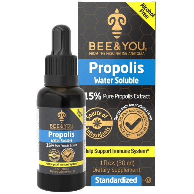 Propolis Water Soluble, Alcohol Free, 1 oz, Bee & You