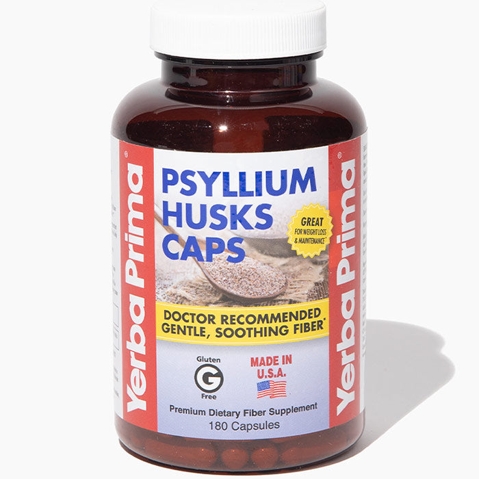 Psyllium Husks Caps, 180 Capsules, Yerba Prima