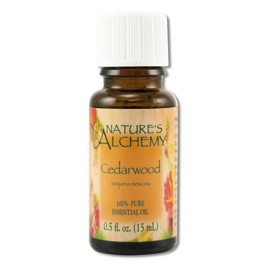 Pure Essential Oil Cedarwood, 0.5 oz, Nature's Alchemy