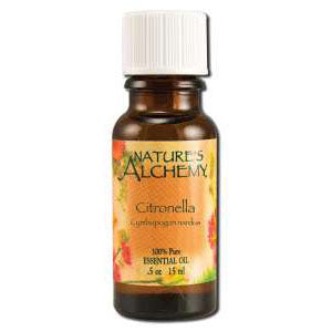 Pure Essential Oil Citronella, 0.5 oz, Nature's Alchemy