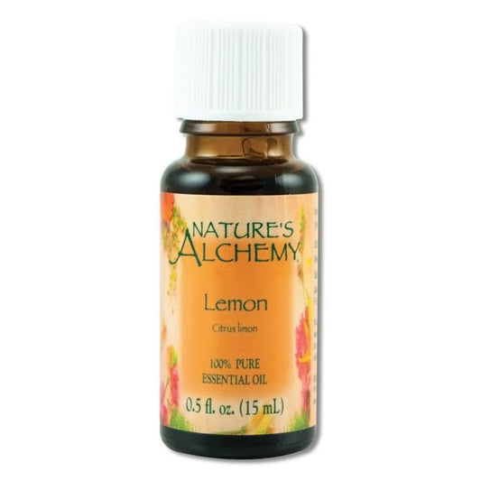 Pure Essential Oil Lemon, 0.5 oz, Nature's Alchemy