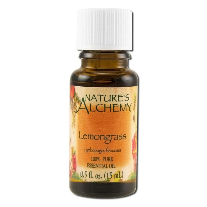 Pure Essential Oil Lemongrass, 0.5 oz, Nature's Alchemy