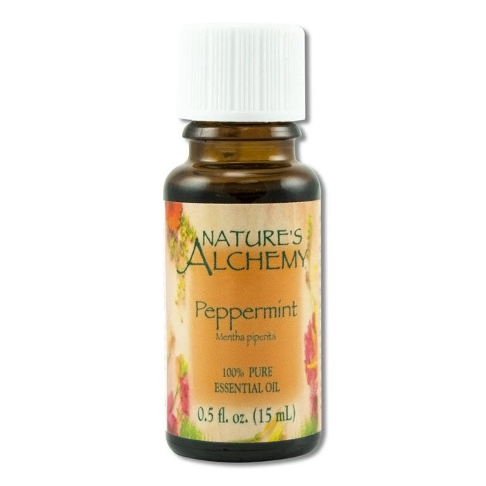 Pure Essential Oil Peppermint, 0.5 oz, Nature's Alchemy