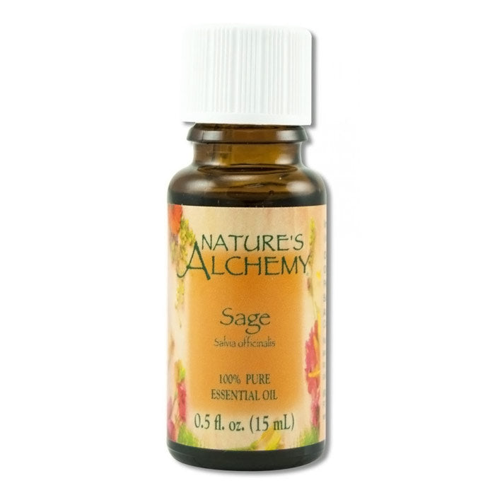 Pure Essential Oil Sage, 0.5 oz, Nature's Alchemy