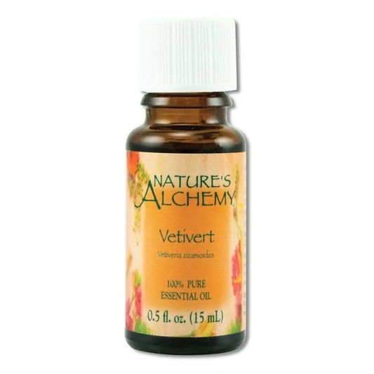 Pure Essential Oil Vetivert, 0.5 oz, Nature's Alchemy