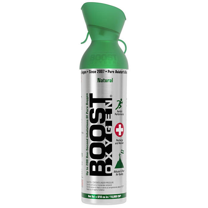 Boost Inhaler 95% Pure Oxygen Inhaler Canister, Natural, Large (10 Liter), Boost ...