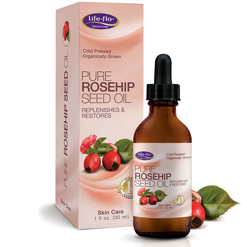 Life-Flo Pure Rosehip Seed Oil Organic, Natural Retinol Acid, 1 oz, LifeFlo