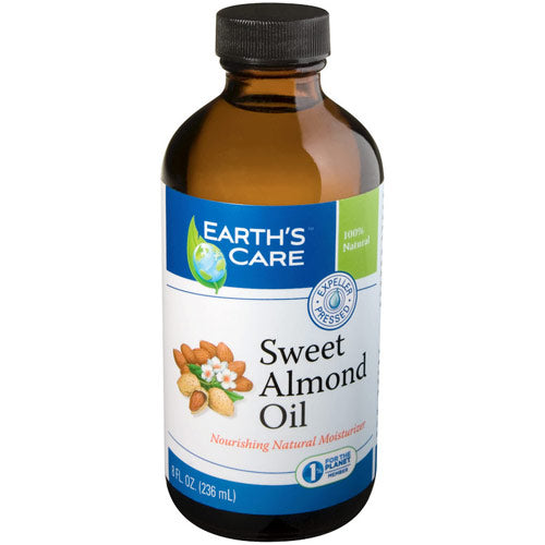 100% Natural & Pure Sweet Almond Oil, 8 oz, Earth's Care