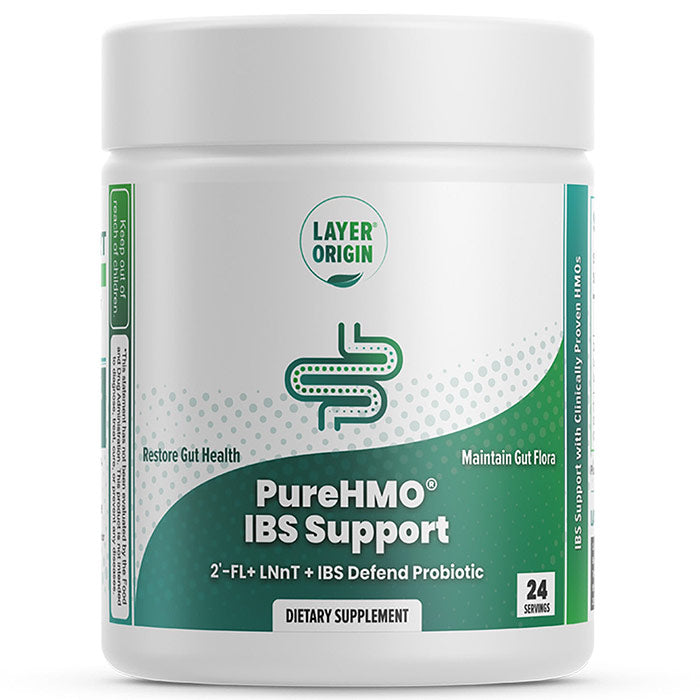 PureHMO IBS Support with IBS Defend Probiotic, 24 Servings, Layer Origin Nutrition