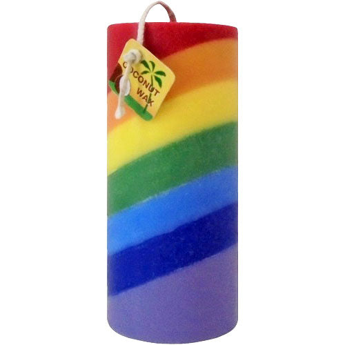 Rainbow Candle Pillar 5 Inch, 1 Unit, Aloha Bay