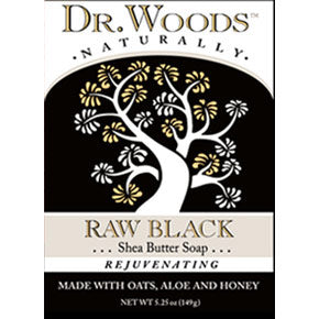 Raw Black Shea Butter Soap Bar, 5.25 oz, Dr. Woods