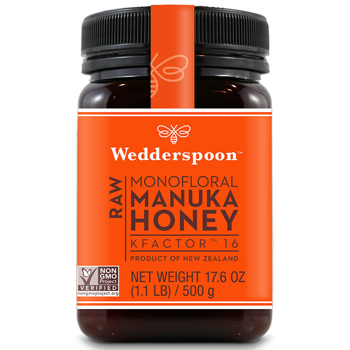 Raw Monofloral Manuka Honey KFactor 16, 500 g (17.6 oz), Wedderspoon