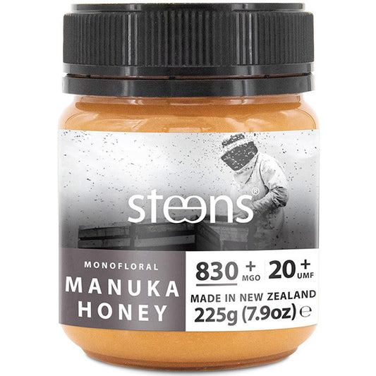 Raw Monofloral Manuka Honey UMF 20+ (MGO 829), 7.9 oz (225 g), Steens