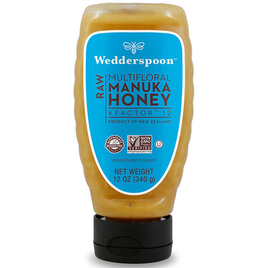 Raw Multifloral Manuka Honey KFactor 12, 340 g (12 oz), Wedderspoon