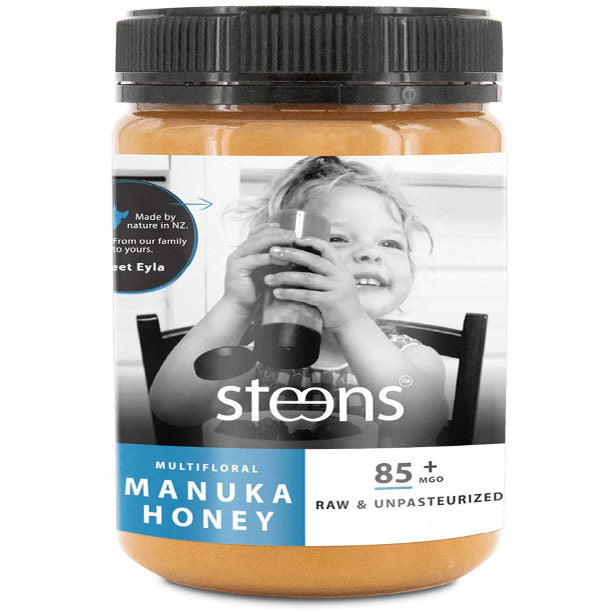 Raw Multifloral Manuka Honey MGO 85+, 7.9 oz (225 g), Steens