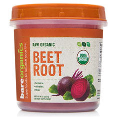 Raw Organic Beet Root Powder, 8 oz, BareOrganics Superfoods