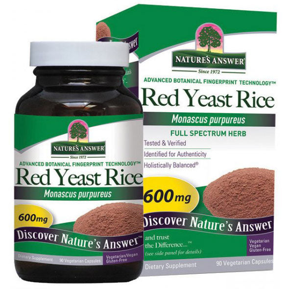 Red Yeast Rice 600mg 90 caps from Nature's Answer