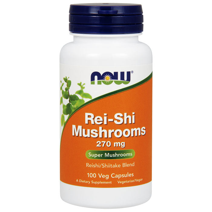 Rei-Shi Mushrooms (Reishi) 270mg 100 Caps, NOW Foods