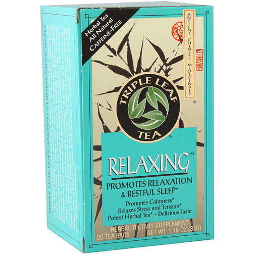 Relaxing Herbal Tea, 20 Tea Bags, Triple Leaf Tea