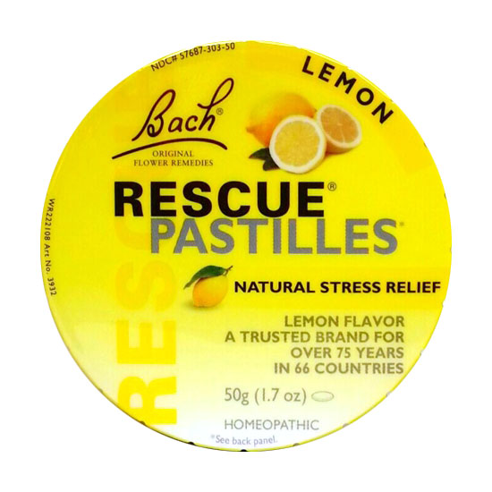 Rescue Pastilles - Lemon Flavor, 50 g, Bach Flower Essences