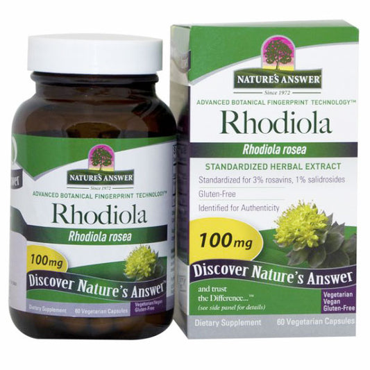 Rhodiola Root Extract Standardized, 60 Vegetarian Capsules, Nature's Answer